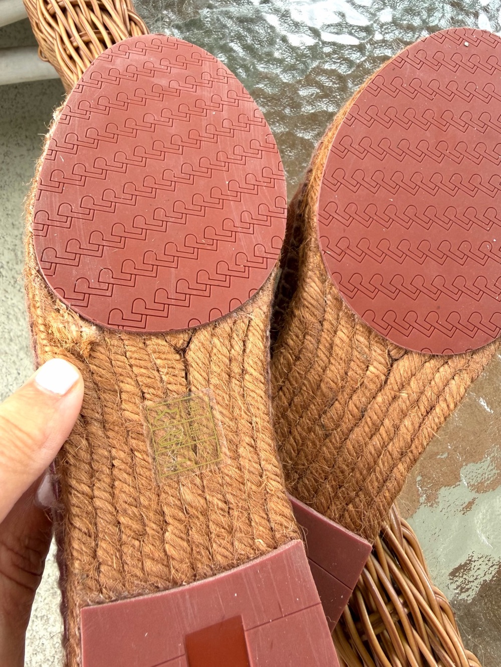 Loro Piana Seaside Walk Canvas Espadrilles Brown Cream Striped EU 37 - Picture 15 of 17